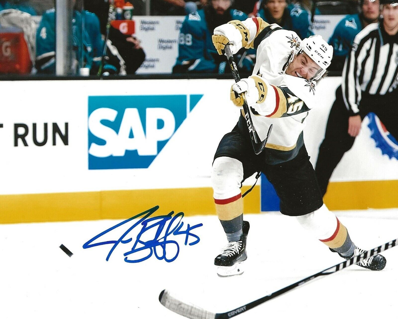 Jake Bischoff signed Las Vegas Golden Knights 8x10 Photo Poster painting autographed 2