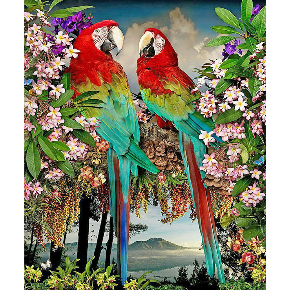 Parrot 50*60CM(Canvas) Full Square Drill Diamond Painting