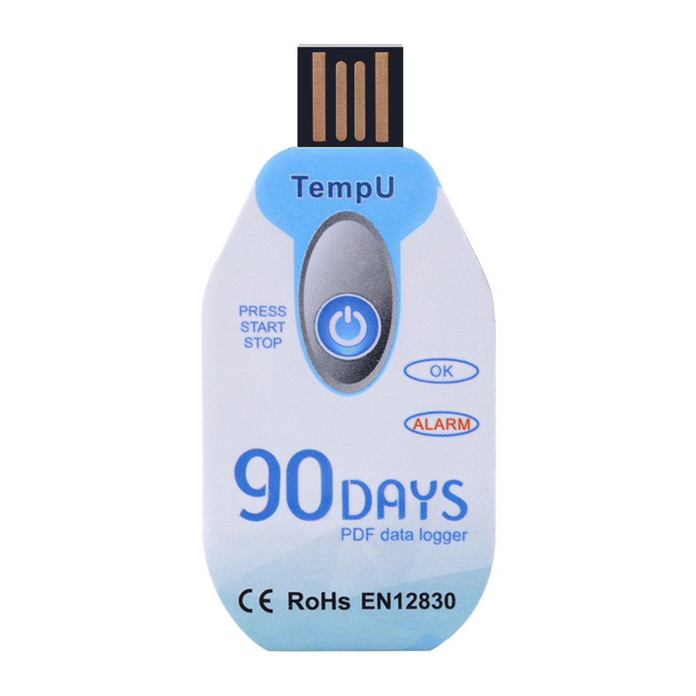 

Disposable USB Temperature Recorder Instrument 30/60/90 Days PDF Report, 90days, 501 Original