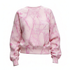 Women's Vintage Street Style Pink Camo Crewneck Sweatshirt by Inlyline