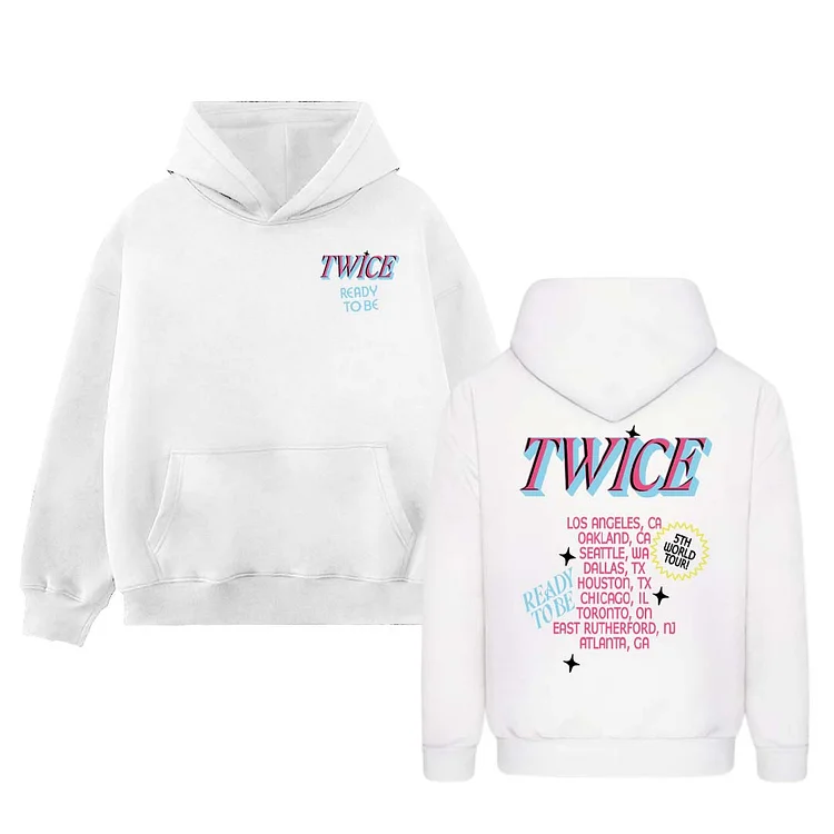 TWICE 5th World Tour READY TO BE US Tour Hoodie