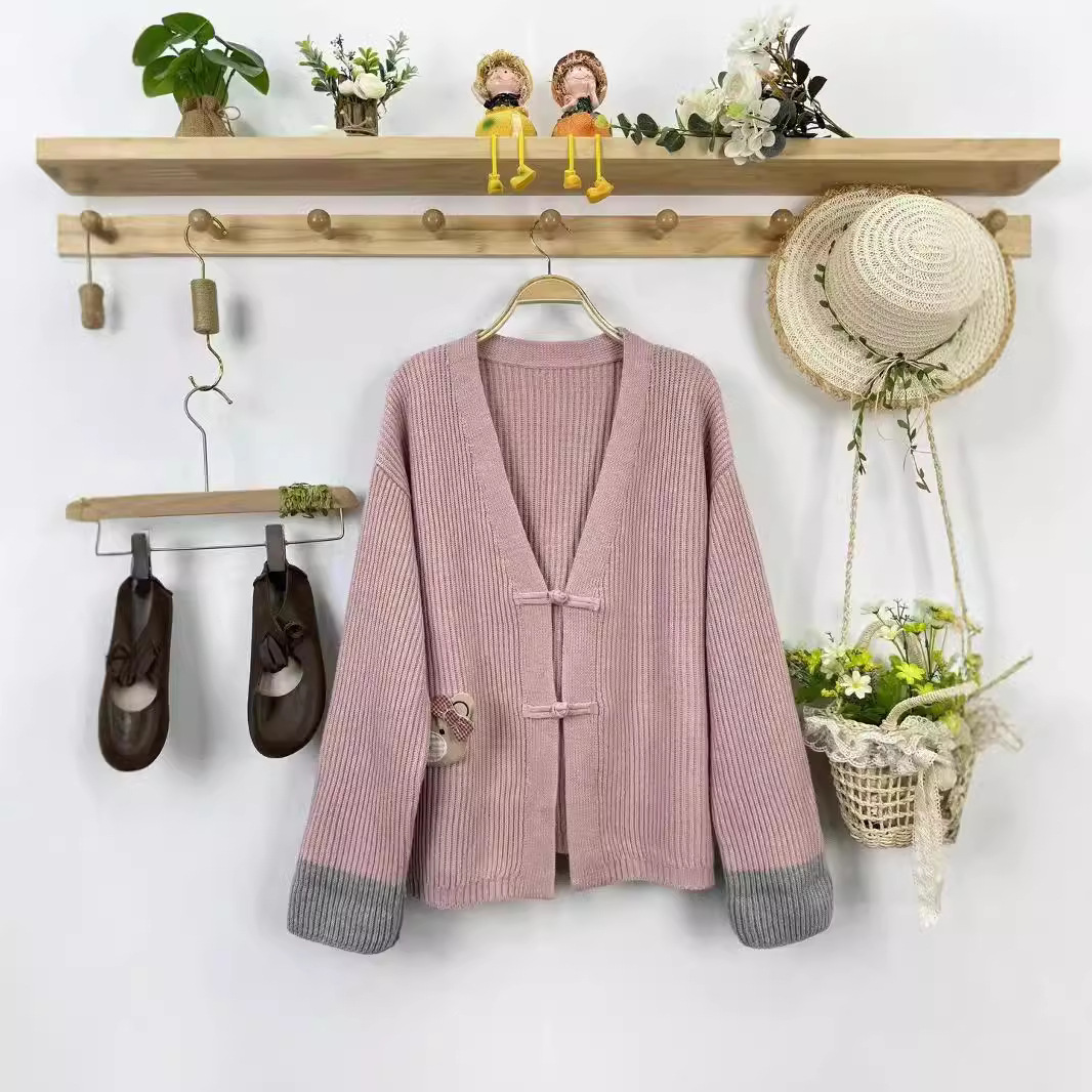 Chicfifth Sweater Women Winter Long Sleeve High Quality Autumn Vintage Top Knitted Cardigan