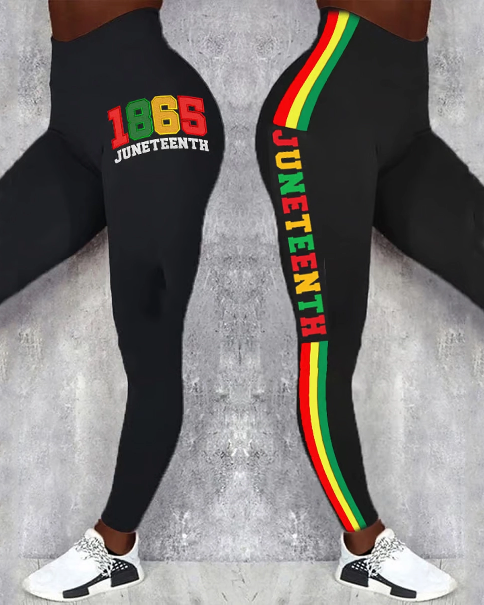 Juneteenth  1865 Print Leggings