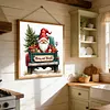 Truck Santa Claus Full 11CT DIY Stamped Cross Stitch Kits for Adult 40x40cm tapestrymarket