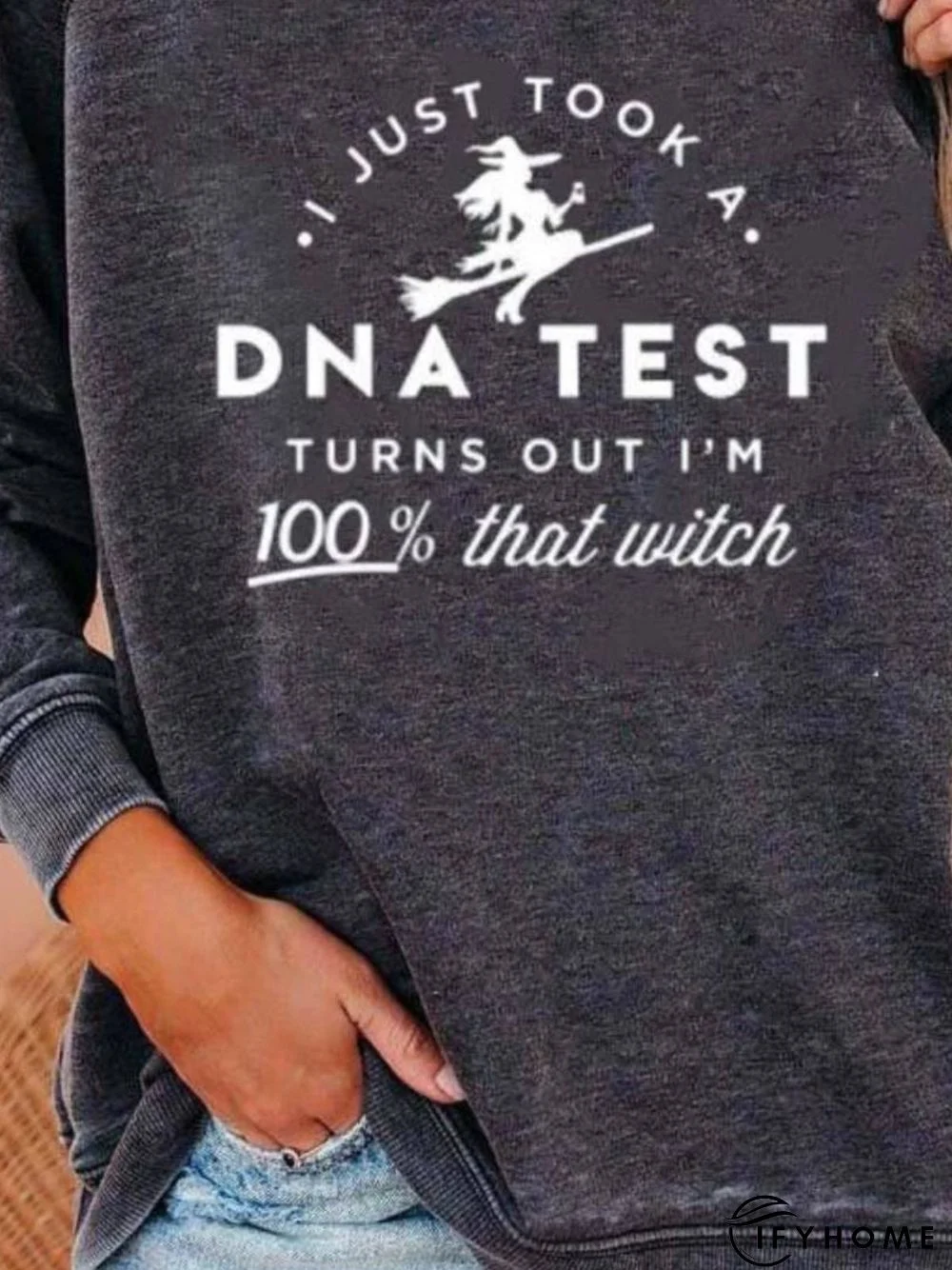 Casual Long Sleeve Crew Neck Printed Sweatshirt | IFYHOME