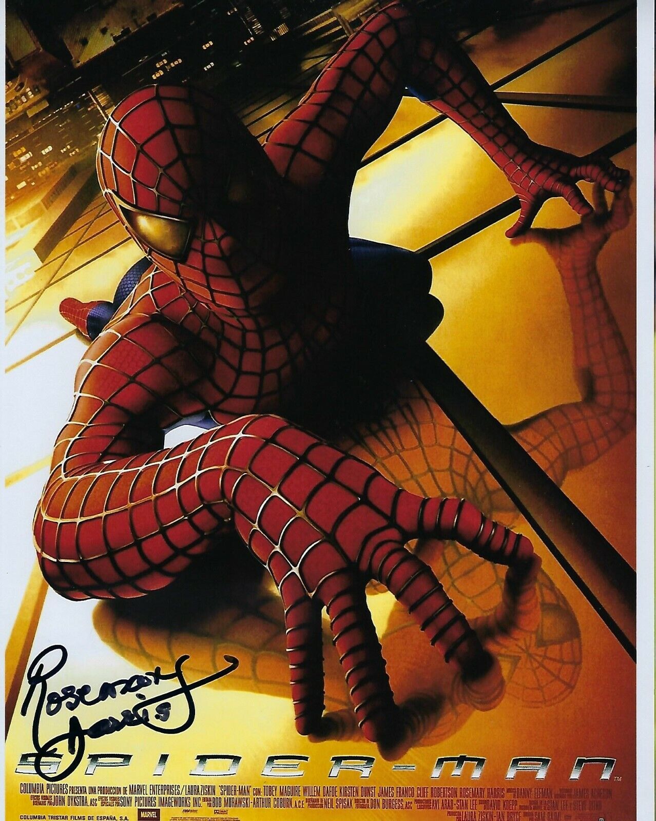 GFA Spider-Man Movie May Parker * ROSEMARY HARRIS * Signed 8x10 Photo Poster painting R4 COA