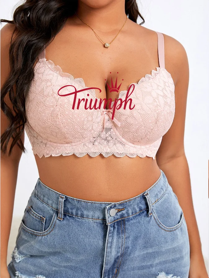 Triumph - (3 ks) čipkovan&aacute; podprsenka nadmernej veľkosti