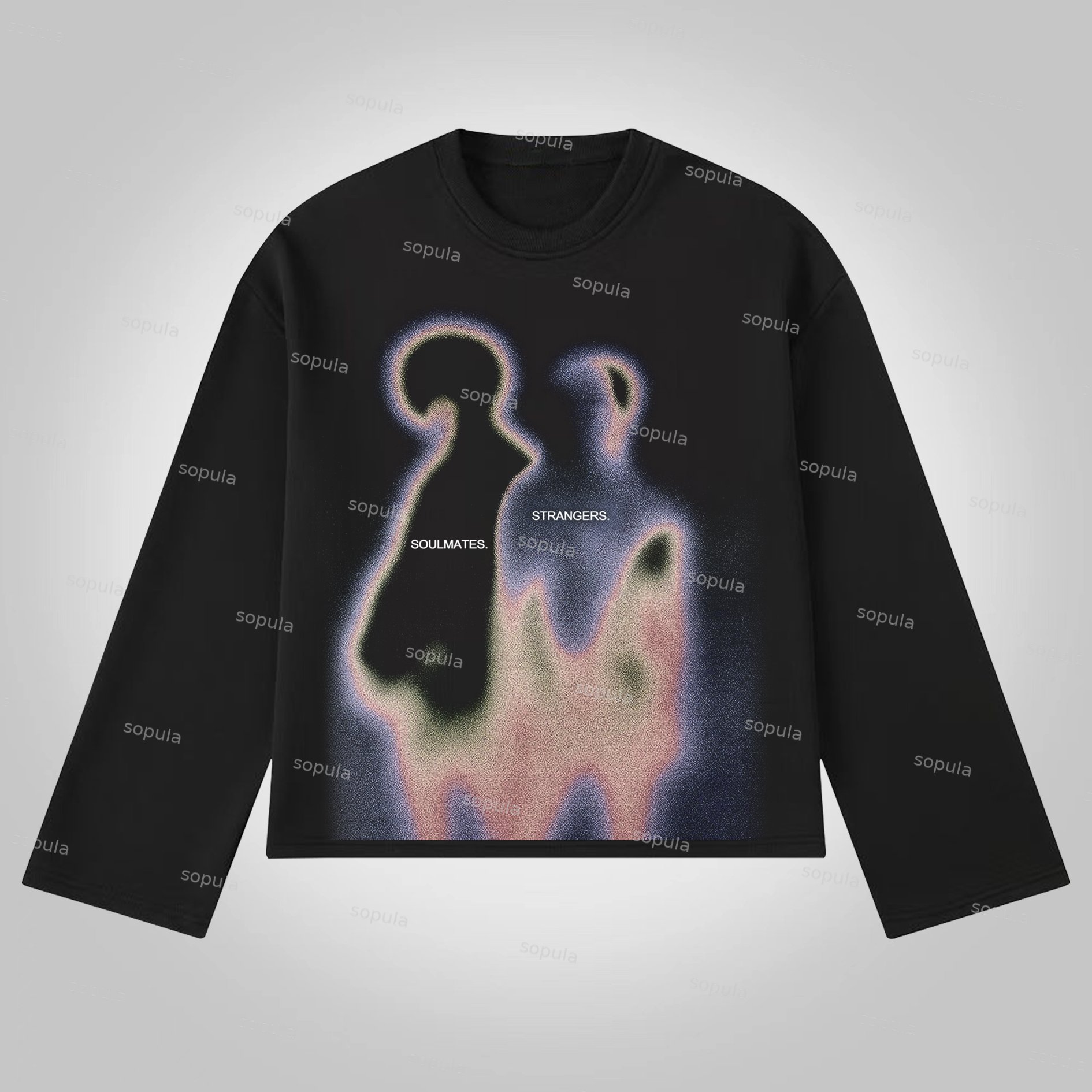Sopula Street Portraits Soulmates Strangers Prints Cotton Long Sleeve T-Shirt - SOPULA