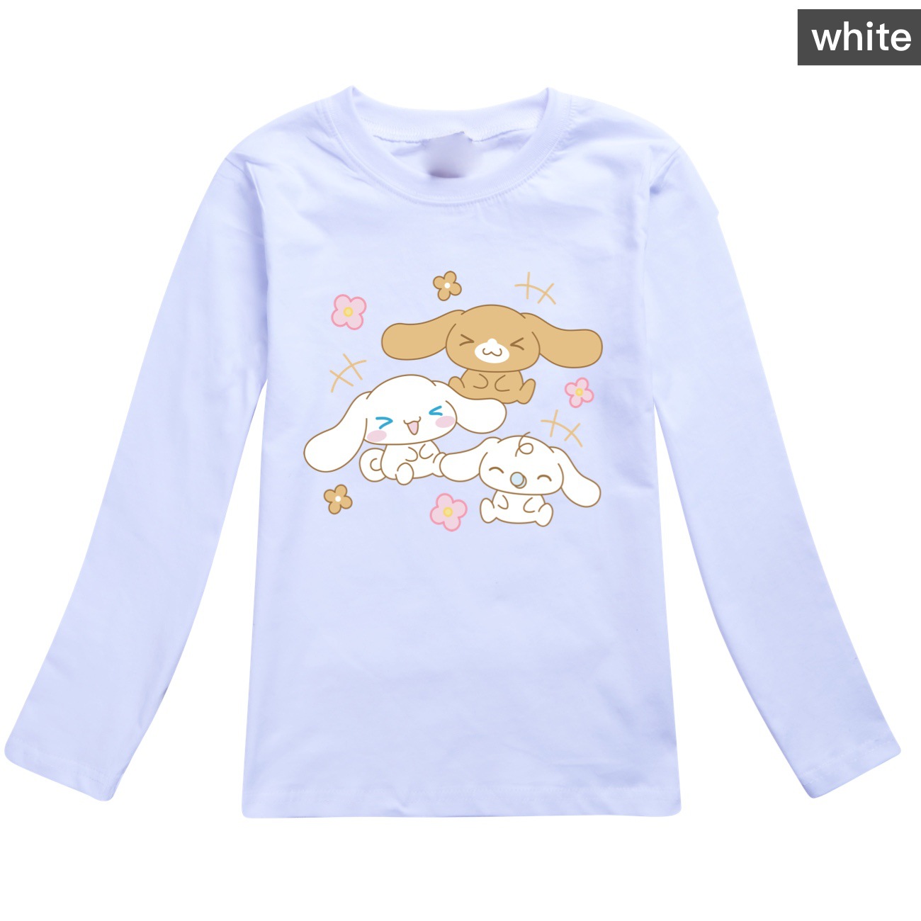 Cinnamoroll Theme Cotton Long Sleeve T-Shirt for Kids - Adorable Fall Fashion for Boys and Girls -Mayoulove