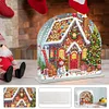 Acrylic Christmas House Diamond Painting Paper Towel Napkin Holder for Art Crafts