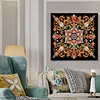 Schwarzes Gold, Mandala-Blumenornament, speziell geformte 5D-DIY-Teilbohrer, Diamanten, Punkte, Edelstein-Kunstsets mit Rahmen, Diamanten, Gem&auml;lde, Ed