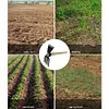 Mini Hoe and Cultivator with Wooden Handle Dual-purpose Hoe Garden Rake Tool