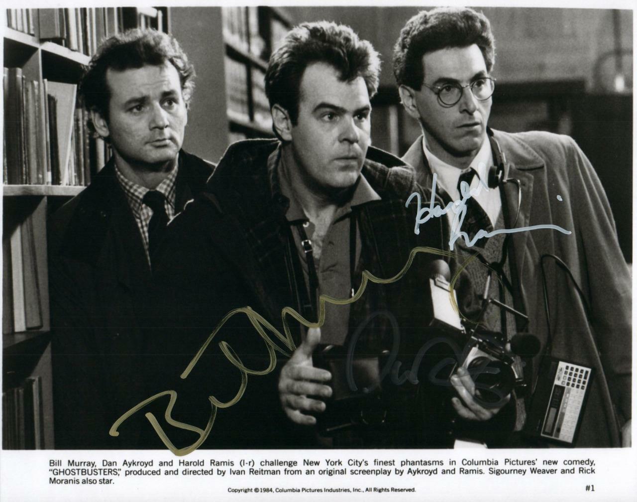 Bill Murray Aykroyd Ramis autographed 8x10 Picture signed Photo Poster painting and COA