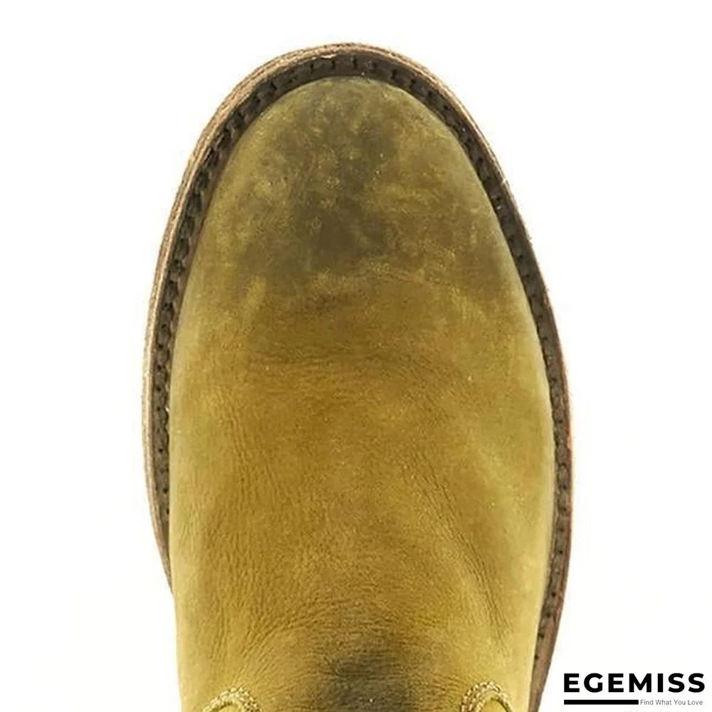 Chunky Heel Women Ankle Martin Boots | EGEMISS