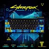 Cyberpunk Cyberpunk Theme 172-Key Full Set of PC Fully Transparent Keycaps Original Height