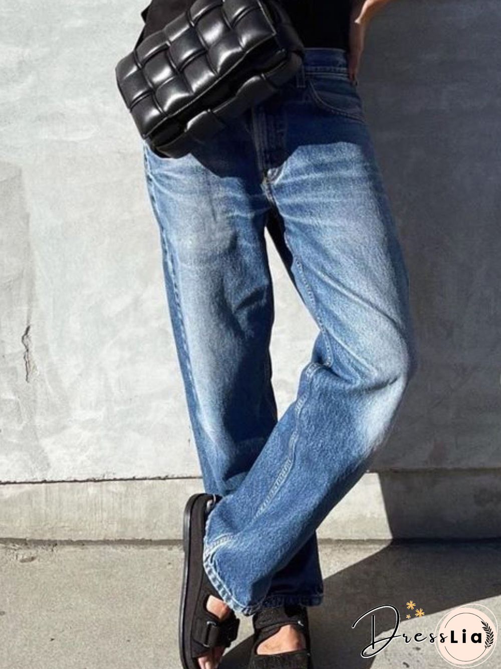 Casual Pockets Denim Jeans