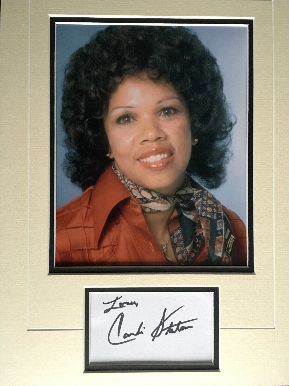 CANDI STATON - CHART TOPPING SINGER - EXCELLENT SIGNED COLOUR Photo Poster painting DISPLAY