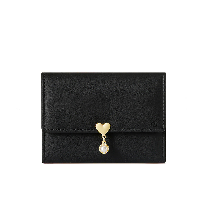 Mature Women's Cute Tri-fold Love Wallet