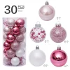 30PCS Colorful Christmas Tree 6CM Hanging Decor Balls