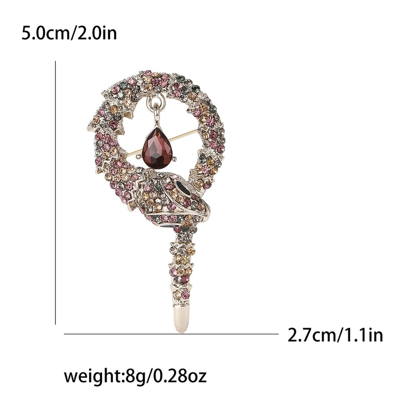 Lady Pin Snake Alloy Unisex Brooches