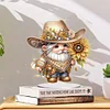 Diamond Painting Single-Side Cowboy Gnome Desktop Diamond Art Kit for Home Decor
