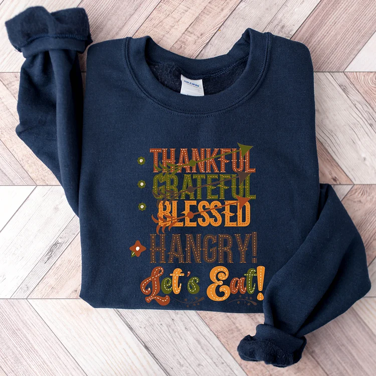 Grateful thankful blessed Sweatshirt, Grateful thankful Sweatshirt, Thanksgiving shirt socialshop