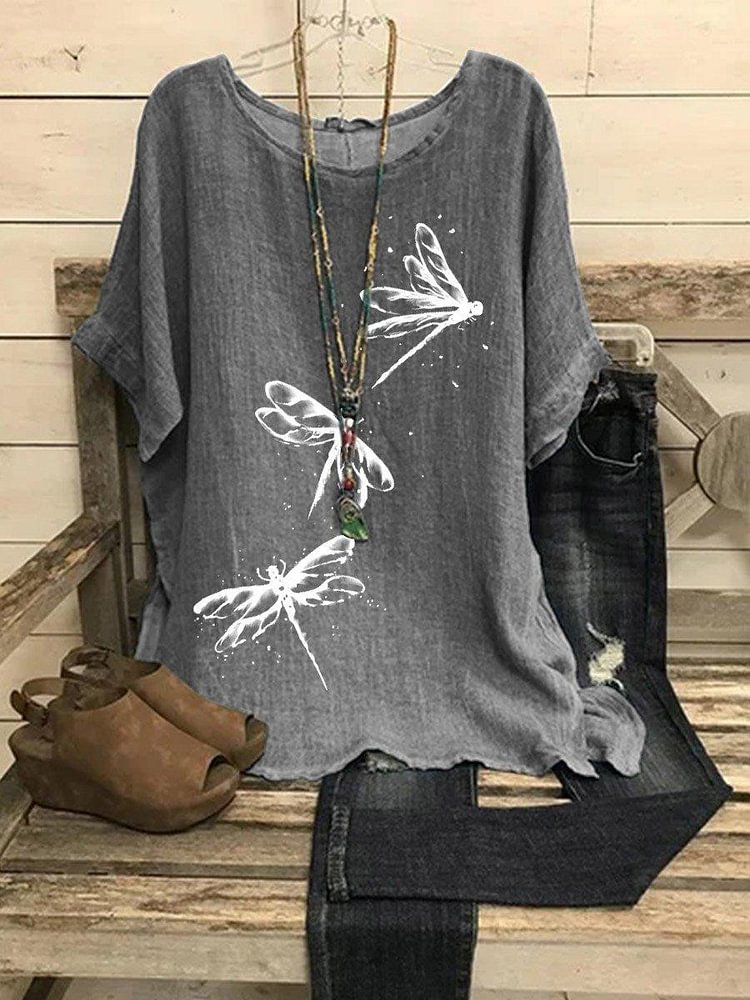 Women's Dragonfly Art Casual Top