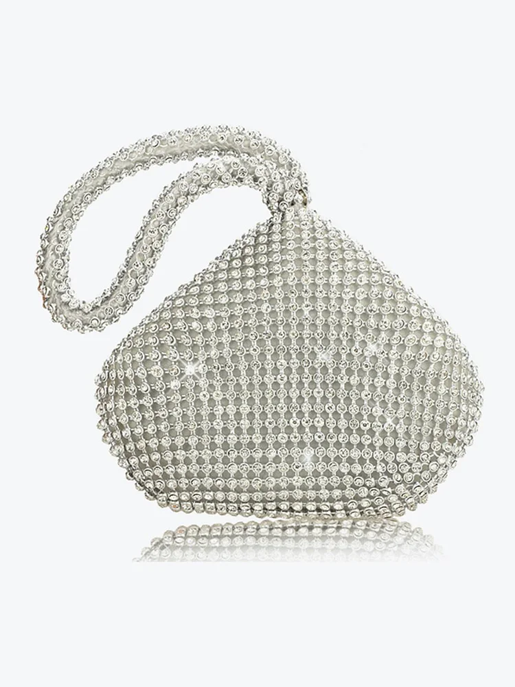 Solid Landmine Shape Rhinestone Handbag shopify Stunahome.com