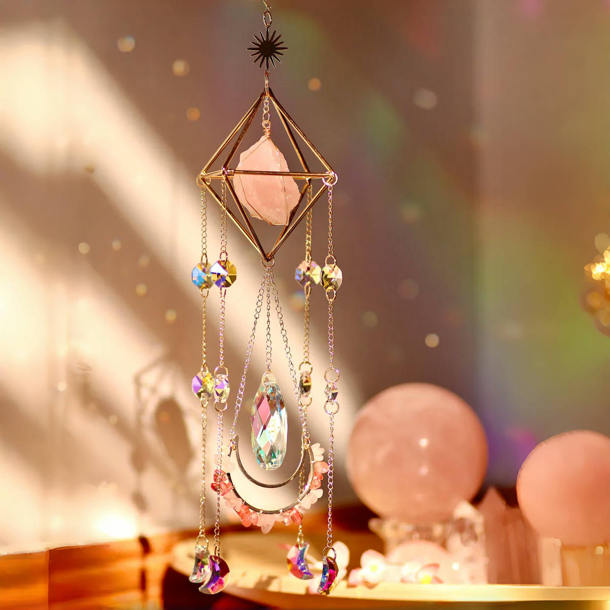 Raw Crystal Sun Catcher