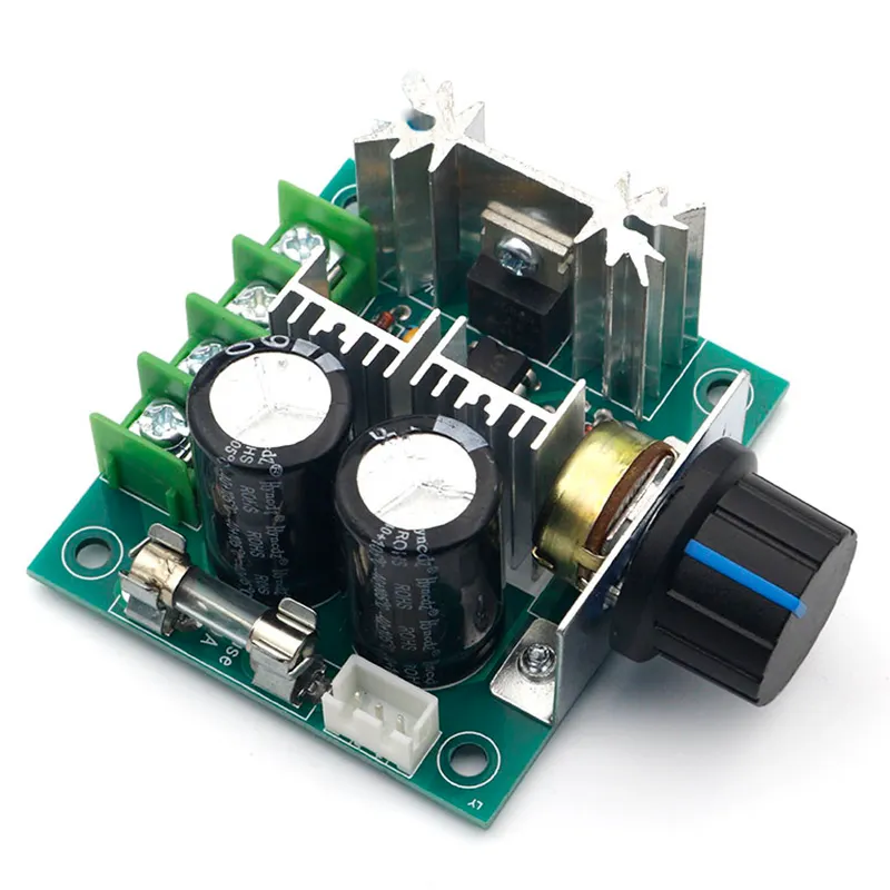 DC 12V 24V 30V 40V 13KHZ Governor Speed Controller Switch 10A 50V 1000uF Auto PWM DC Motor Speed Regulator Power Supply Module