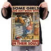 Some Girls Are Just Born With Horses In Their Souls - Vintage Metal Signs - 20*30cm/30*40cm - Western