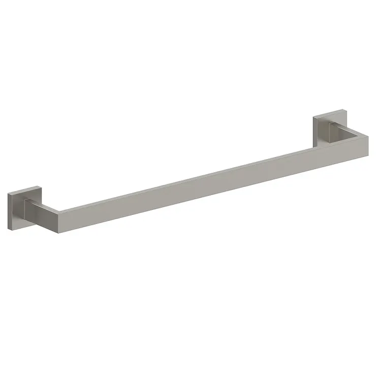 EVERSTEIN 23 13/16" Modern Square Single Towel Bar Brushed Nickel