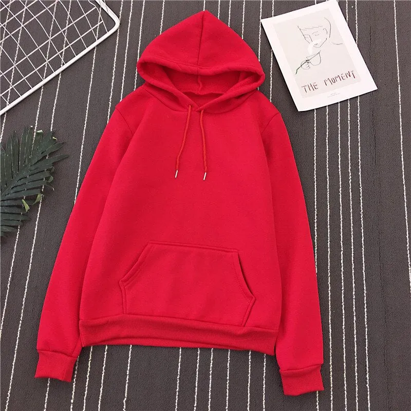 Women's hoodies O-Neck Loose Pullovers Hoodies Winter Plus Velvet harajuku Ladies Sweatshirt 2020 plus size