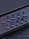 10Pcs Bike Spoke Nipples 14G Colorful Spokes Nipples for Mountain Road Bicycles
