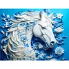 5D DIY Full Square Drill Partial AB Drill Diamond Painting Horse Kit 45x35cm