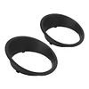 1 Pair Front Light Headlight Trim Cover Bezels for JK 07-17