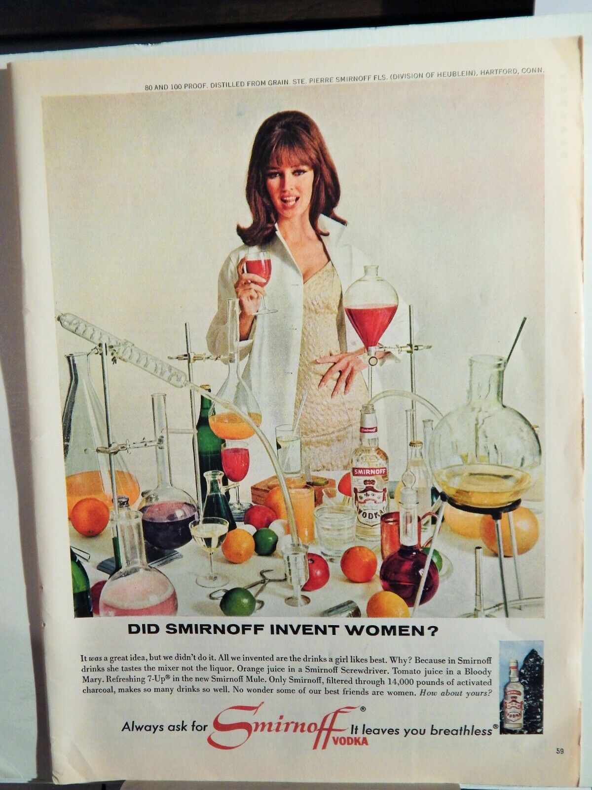 SMIRNOFF VODKA Photo Poster painting AD, RARE MUCH SOUGHT EPHEMERA