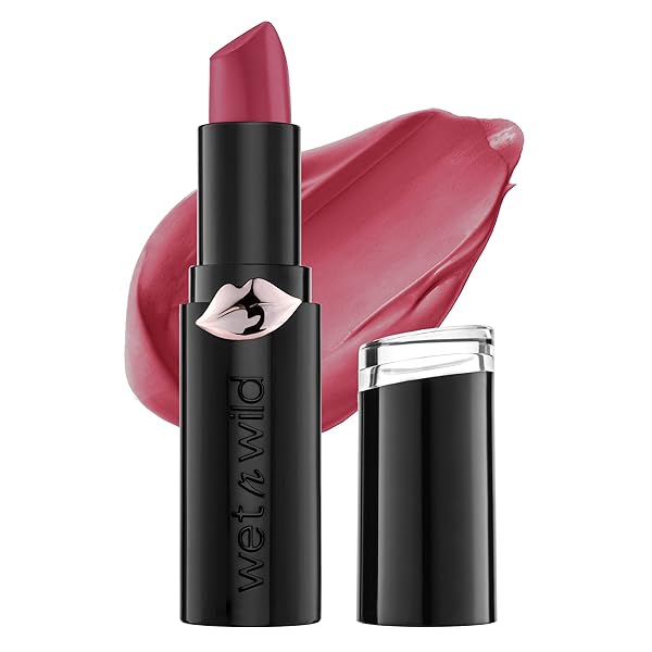 wet n wild Mega Last Matte Lip Color, Semi Matte Hyaluronic Acid Infused, Long Lasting Full Coverage for a Nourishing Pout, Cruelty-Free & Vegan - Skin-ny Dipping