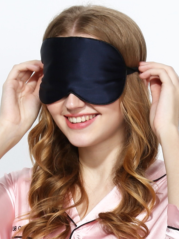 Silk Eye Mask Double-sided Solid Style