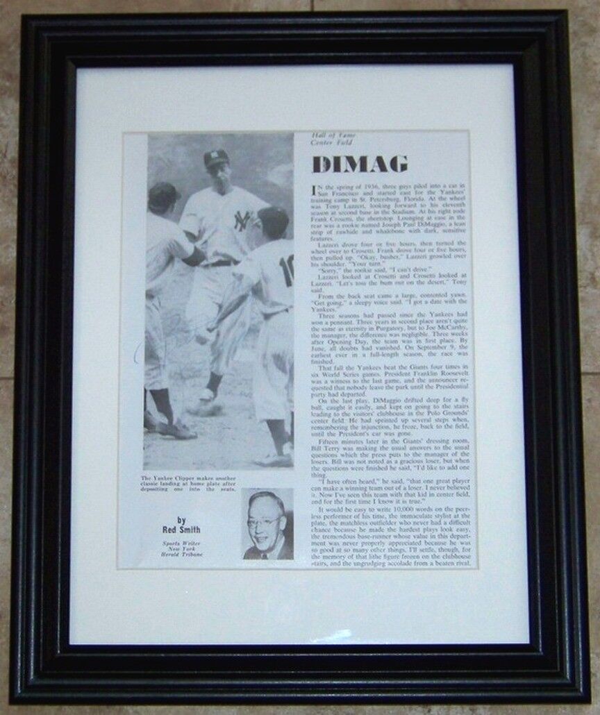 Joe DiMaggio Best Wishes Signed Autographed Baseball Magazine Photo Poster painting JSA AH LOA!