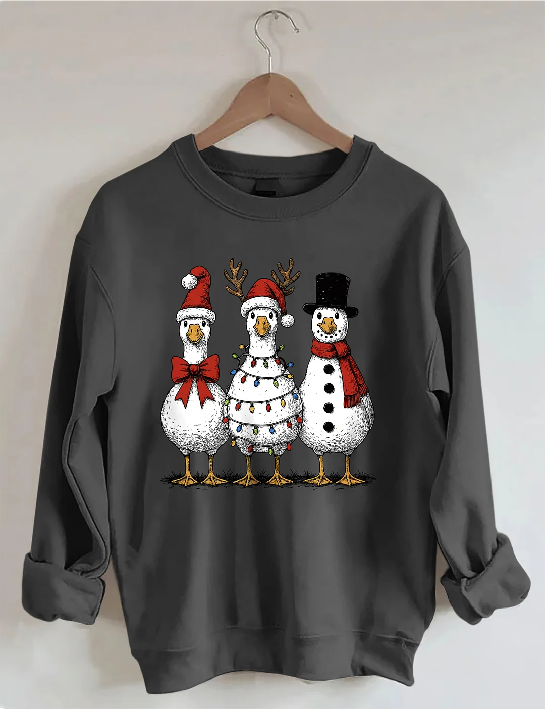 Vintage Christmas Goose Sweatshirt