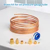 72 Inch Oil Pressure Line Gauge Kit Copper Set of Copper Tube and Threaded Parts