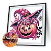 Diamond Painting - Partial Special Shaped Drill - Halloween Pumpkin(Canvas|30*30cm)