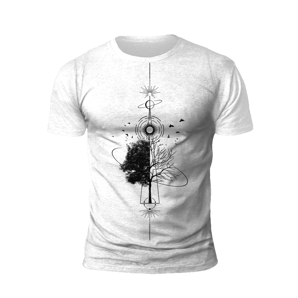 Harmony of Opposites: Yin and Yang Tree T-shirt