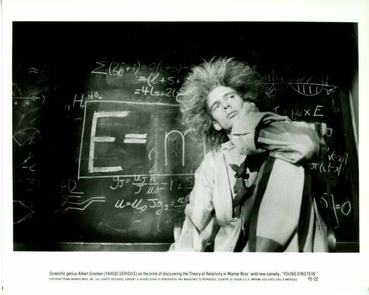 Yahoo Serious Young Einstein original Press 8X10 Photo Poster painting