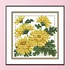 Flower-11CT Stamped Cross Stitch Kit(21*21cm)