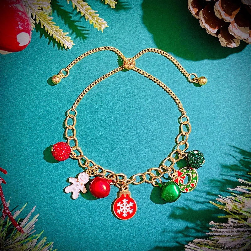 Style Geometric Alloy Plating Flakes Elk Christmas Women’s