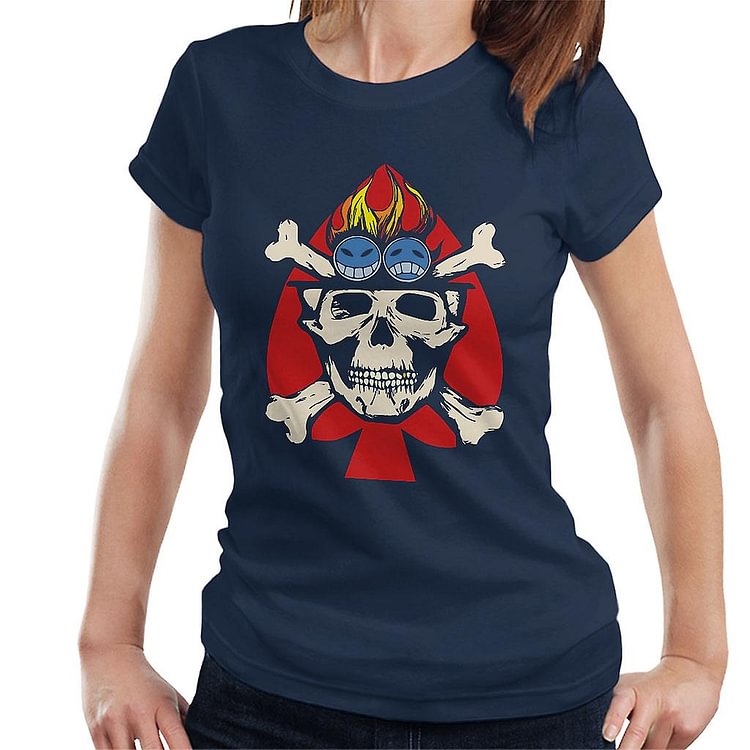 Fire Fist Aces Jolly Roger One Piece Women's T-Shirt