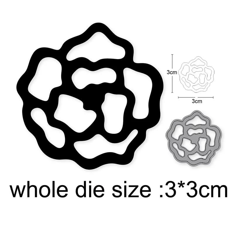 Craft Metal Cutting Dies Cut Die Mold Wildflower Flower Leaf Decoration Scrapbooking Dies Knife Mould Blade Punch Stencils Dies