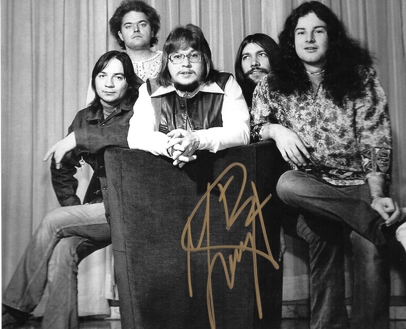 * GARRY PETERSON * signed 8x10 Photo Poster painting * THE GUESS WHO DRUMMER * PROOF * 4